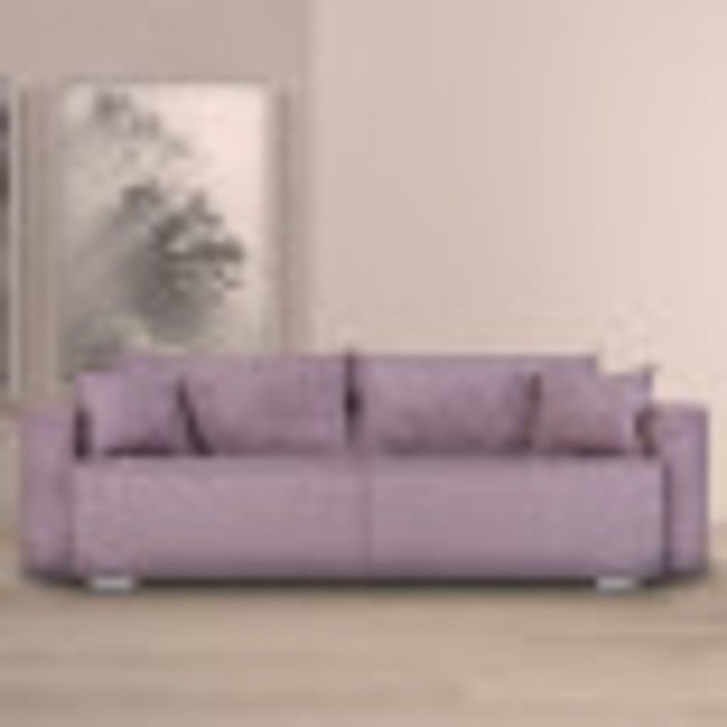 CasaDolce Sofa AFRICA, rosa grau, 245x94x76/200x145 cm, mit Stauraum und Bettfunktion