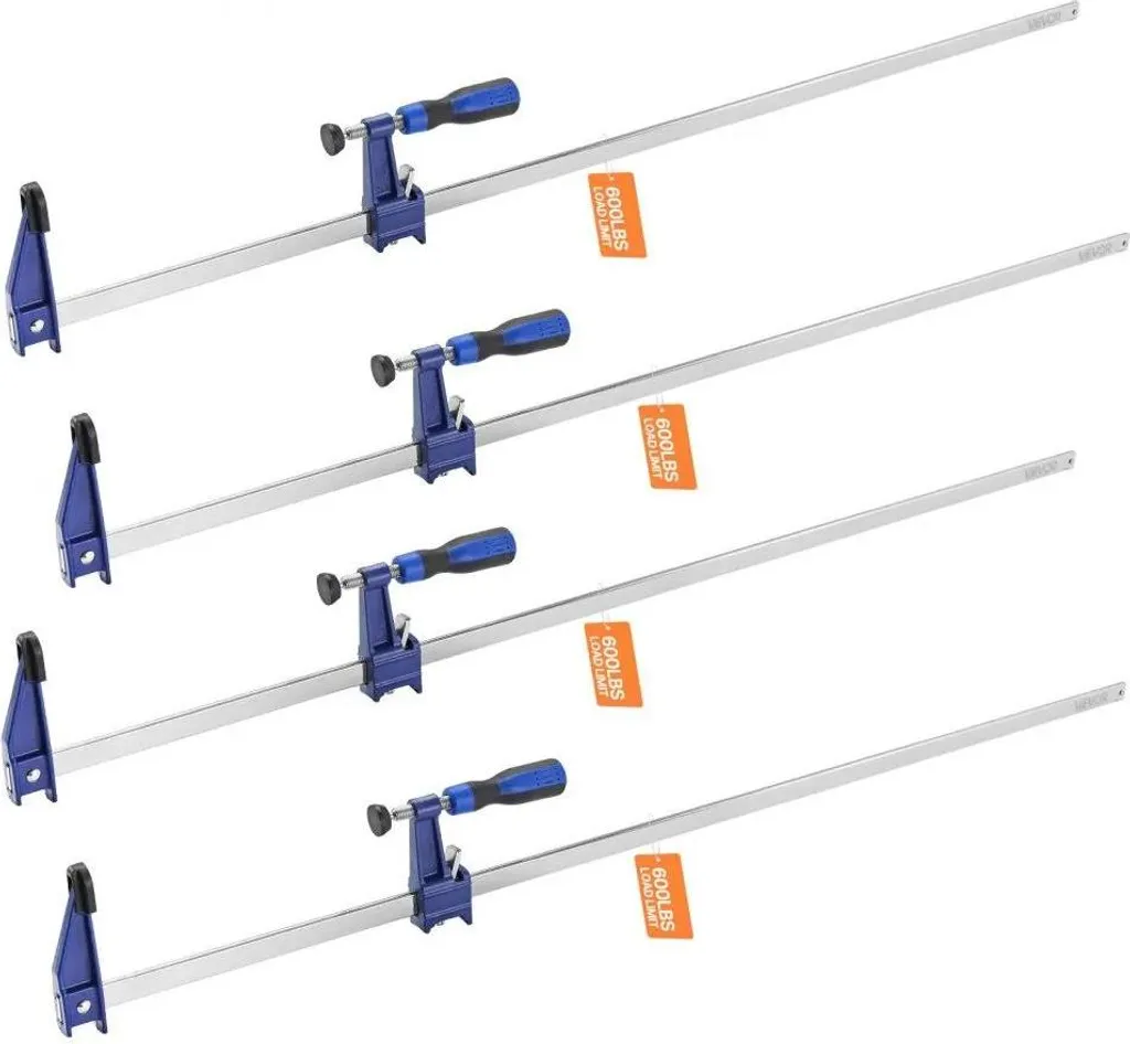 Serre-joint bois 914mm pour collage de panneaux et meubles - 4 pièces