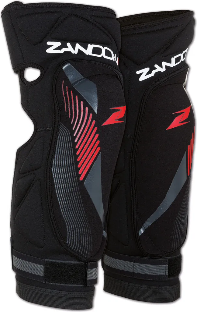 Zandona Soft Active Genouillères Noir et Rouge Taille S/M pour Motards