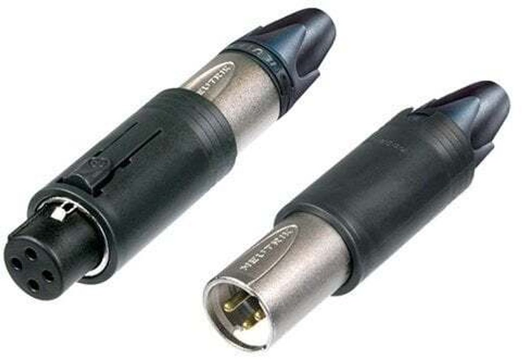 Neutrik XLR-Steckverbinder Stecker, gerade, Buchse, gerade Polzahl: 3 Silber NC3FM-C 1 St