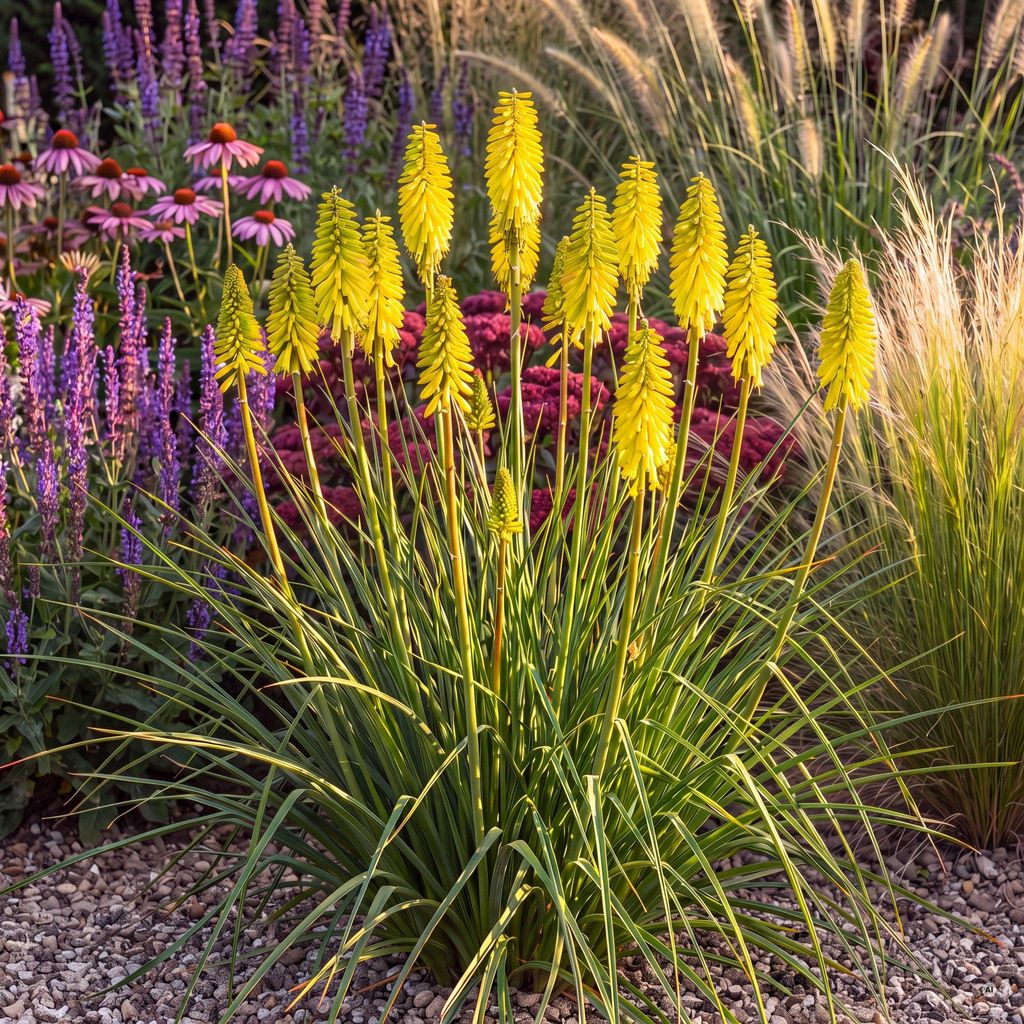 Stauden Gänge 1 x Kniphofia 'Lemon Popsicle' - Gelbe Produktbild 