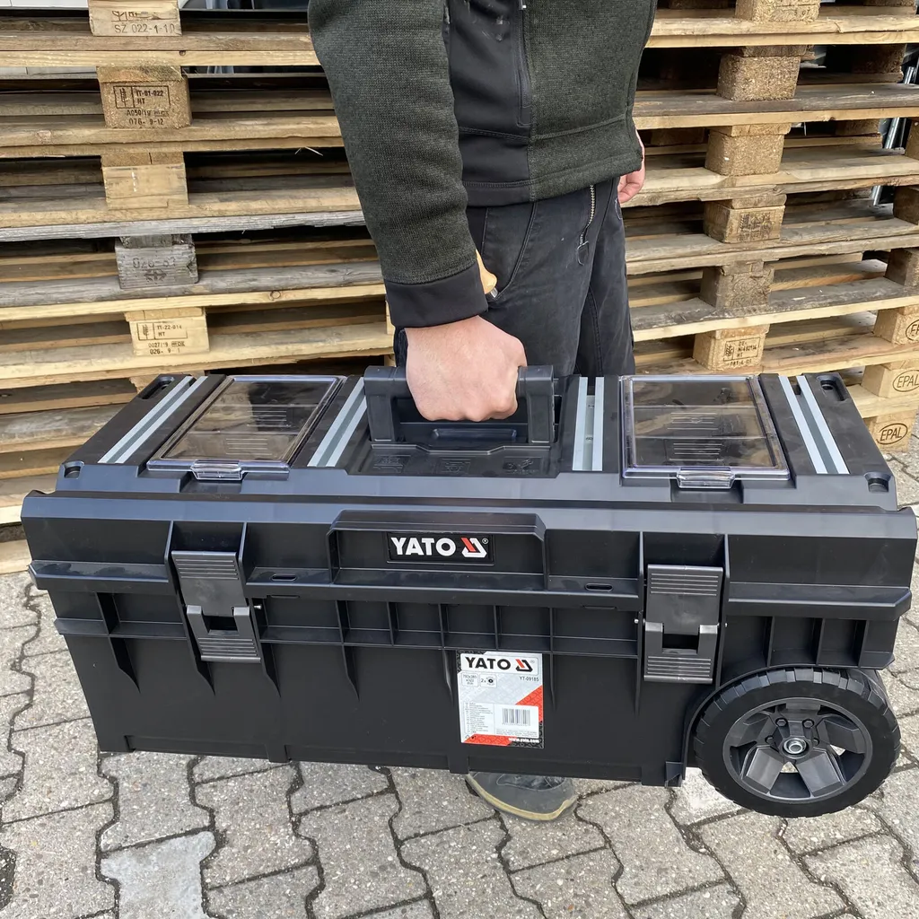 Mallette à outils 793mm mobile avec roues et grande capacité 98L - 13