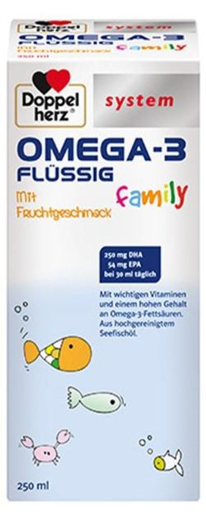 DOPPELHERZ Omega-3 flüssig family system