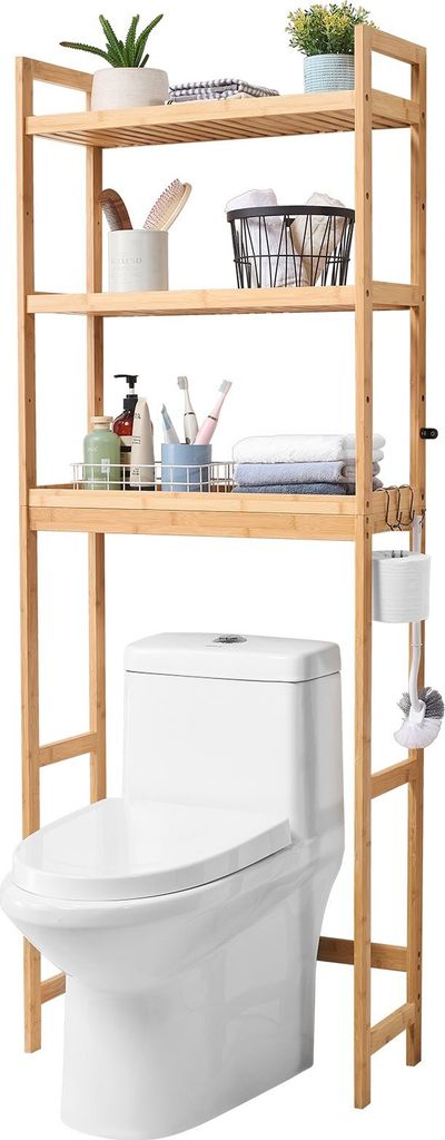Badezimmerregal Toilette 3-stufiges Badezimmerregal platzsparender