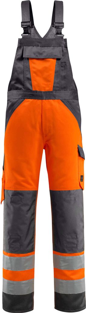 Mascot SAFE LIGHT Latzhose mit Knietaschen 15969-948 Orange/Dunkelanthrazit 90C60 250 g/m²