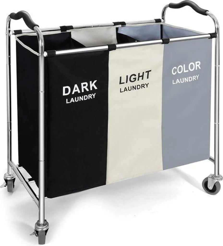 Panier à linge hermétique anti-odeur 50L en inox brossé avec pédale robuste