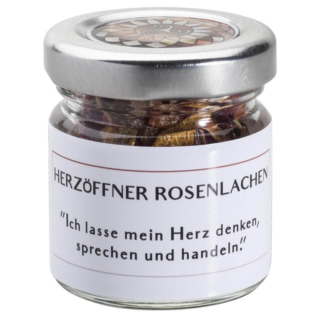 Glückwerkstatt | Räuchermischung |Herzöffner Rosenlachen | Handmade by Annika | Räucherwerk | | 35 Gramm