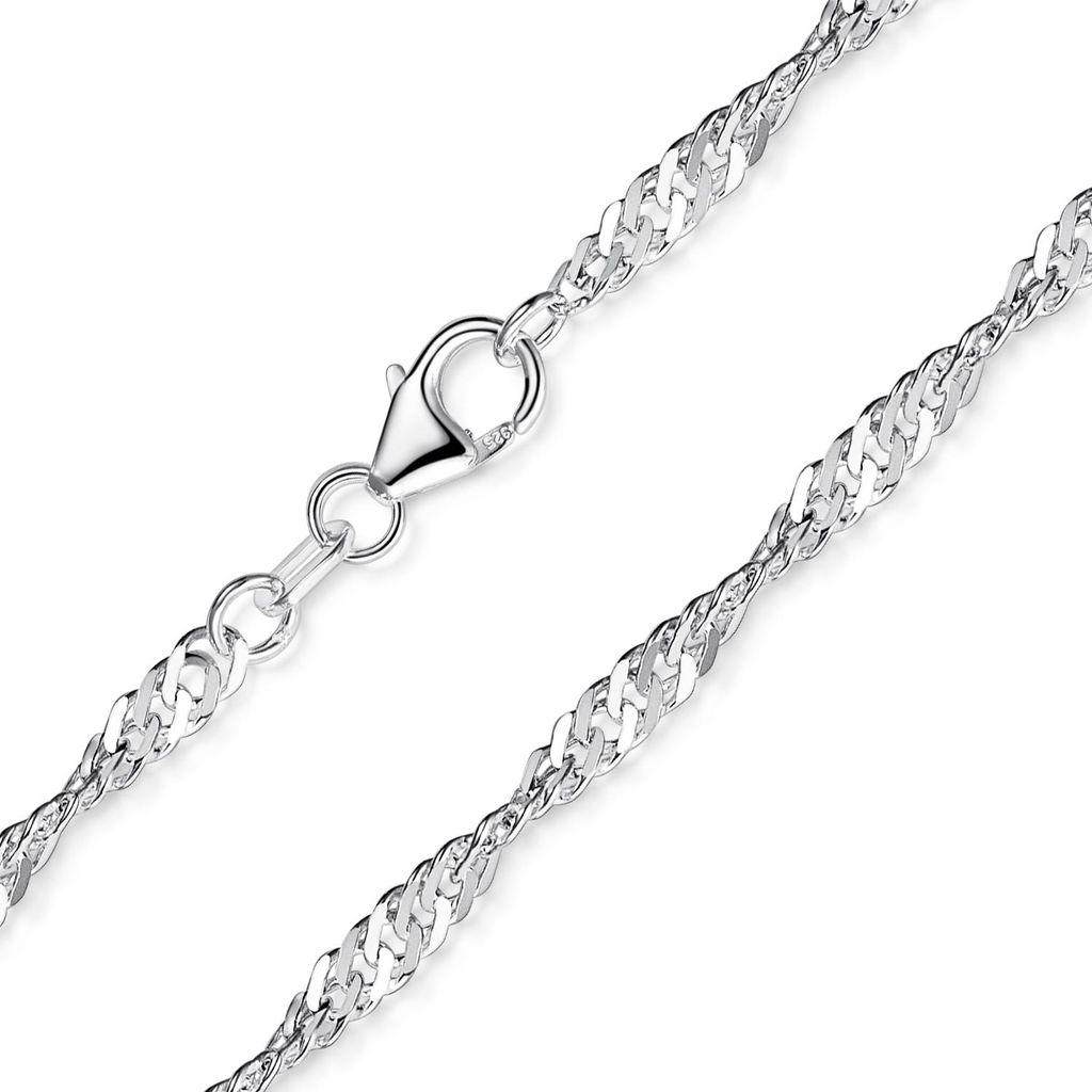 MATERIA Feine Singapurkette 925 Silber Kette Damen - 3mm Produktbild 