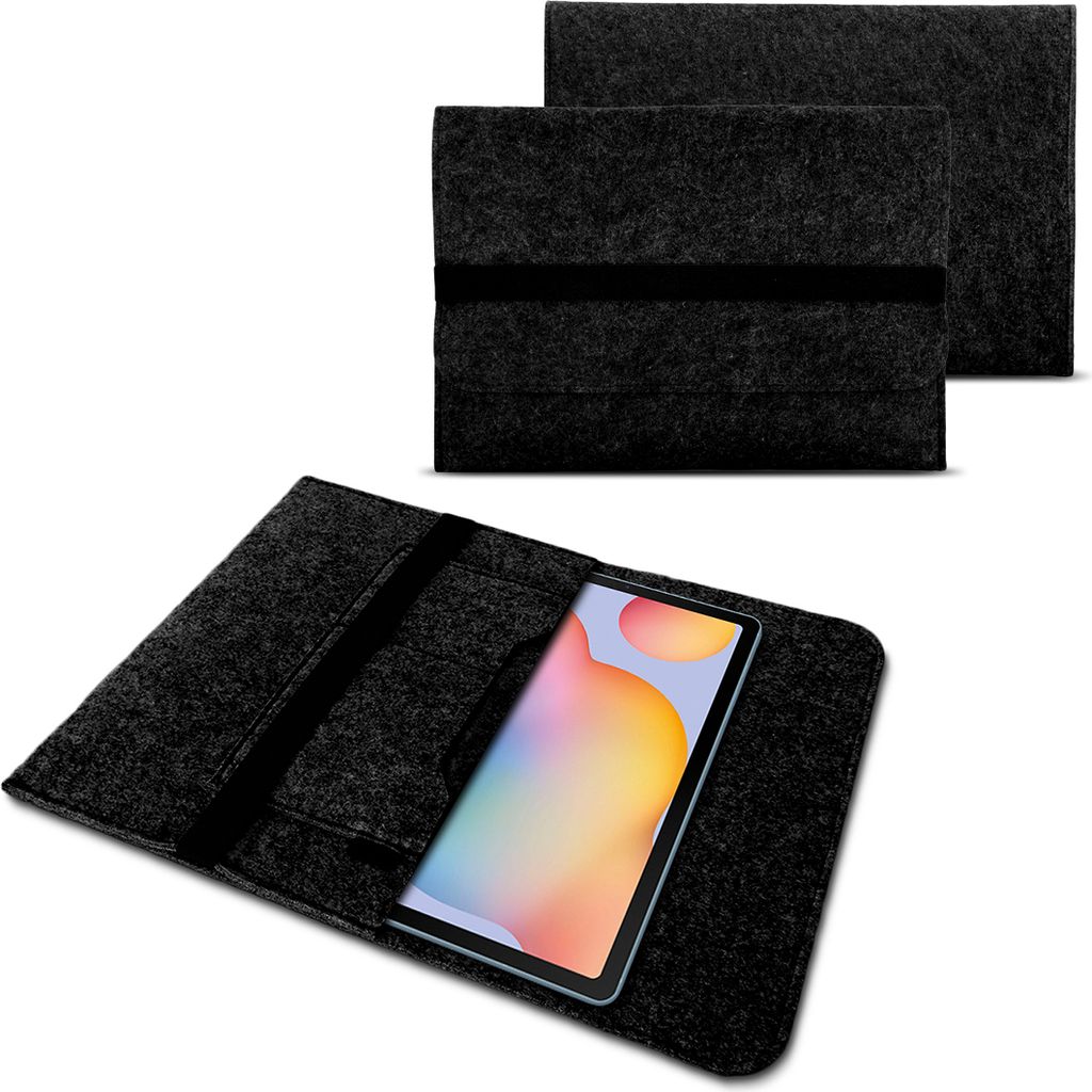 Tablet Tasche für Samsung Galaxy Tab S11 S10 S9 S8 S7 Plus /FE 5G Schutzhülle Filz HülleFarben:Dunkel Grau