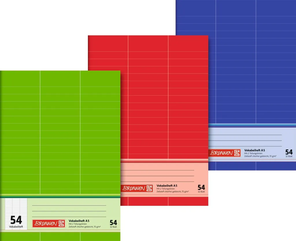Cahier d'Apprentissage des Langues A5 pour Révisions et Examens