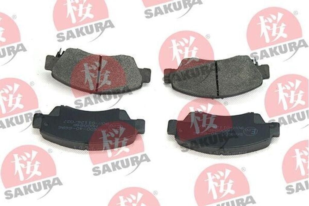 SAKURA 600-40-6696 Bremsbeläge Satz Vorne Bremsklötze für Produktbild 