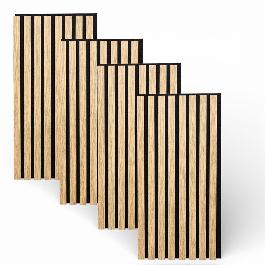 Akustikpaneel Wandpaneel Holz 60x30 4 Stück Wanddeko Produktbild 