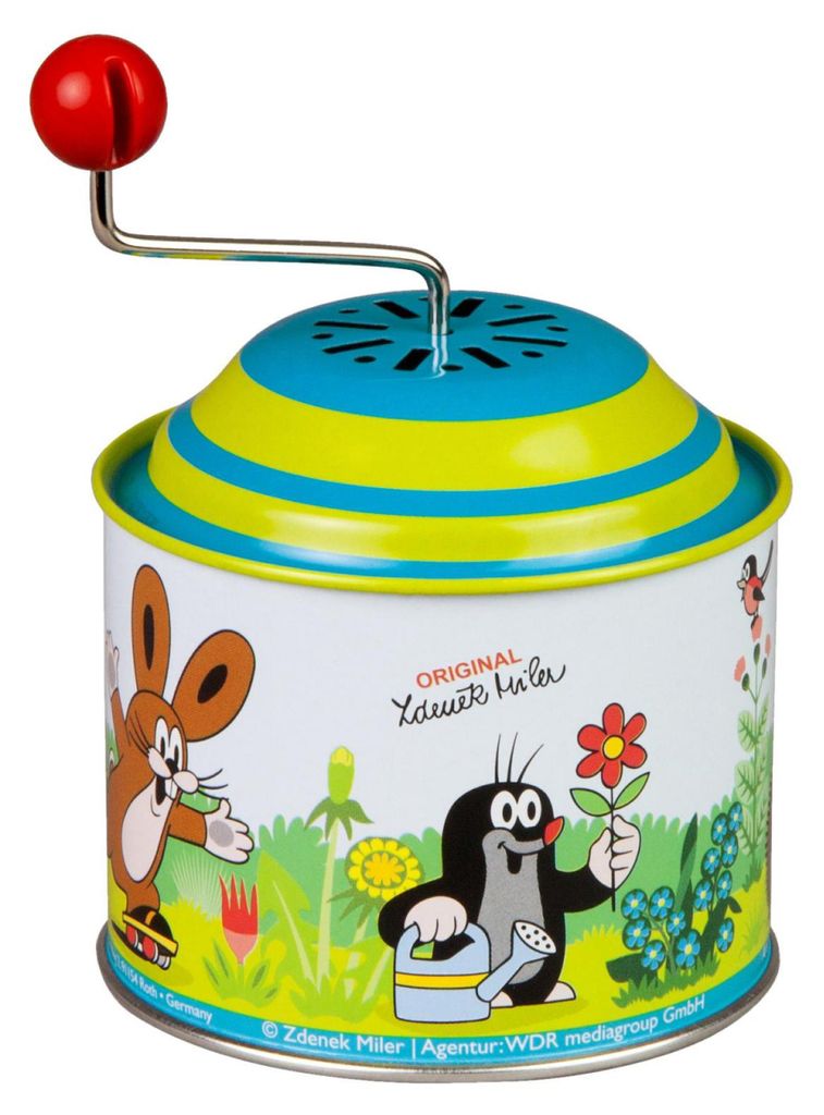 Lena tin Toys 52768 - Musikdrehdose Der kleine Maulwurf, Produktbild 