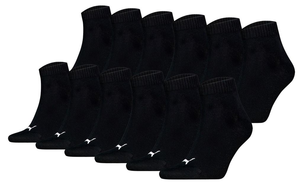 PUMA Uni Quarter Socken, 12er Pack - Quarter Plain ECOM Produktbild 