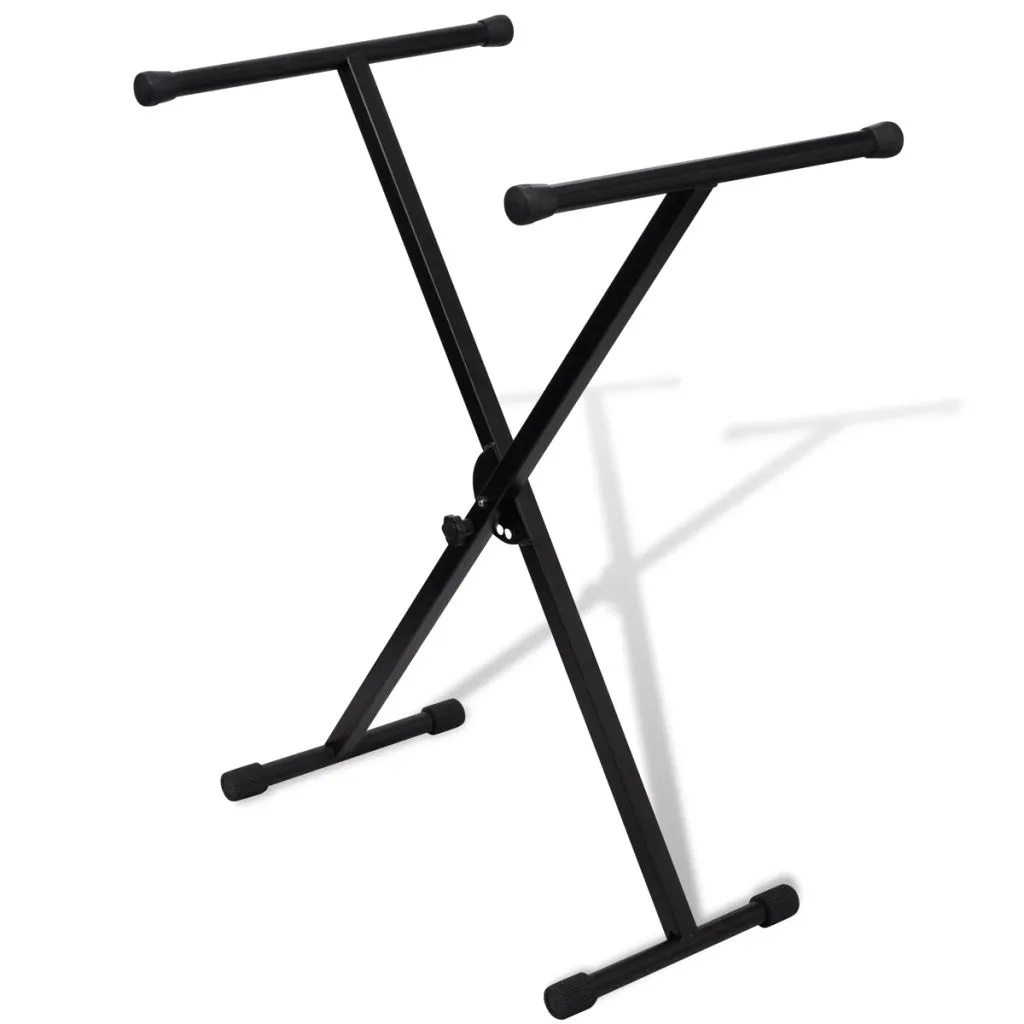 Support de clavier en X réglable vidaXL avec entretoise de renfort - 5