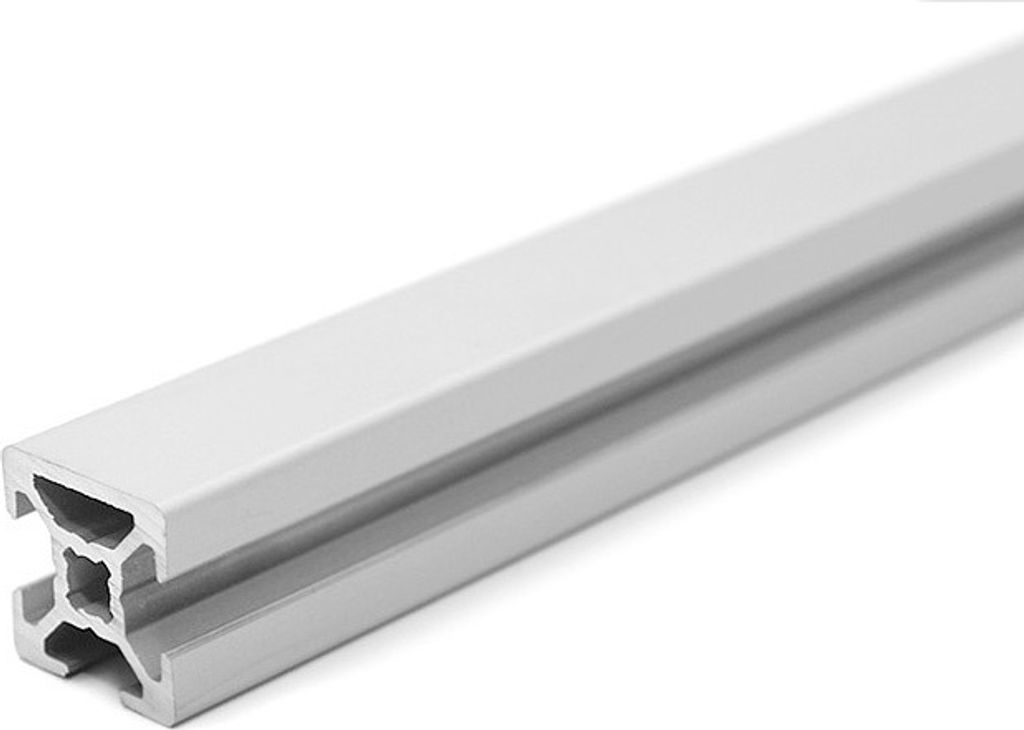 Länge 510mm - Design-Aluminiumprofil 20x20L 1 Nut verdeckt B-Typ Nut 6 (leicht), silber eloxiert. Aluminium Profil 20x20 Alu Profil 20 x 20 System...
