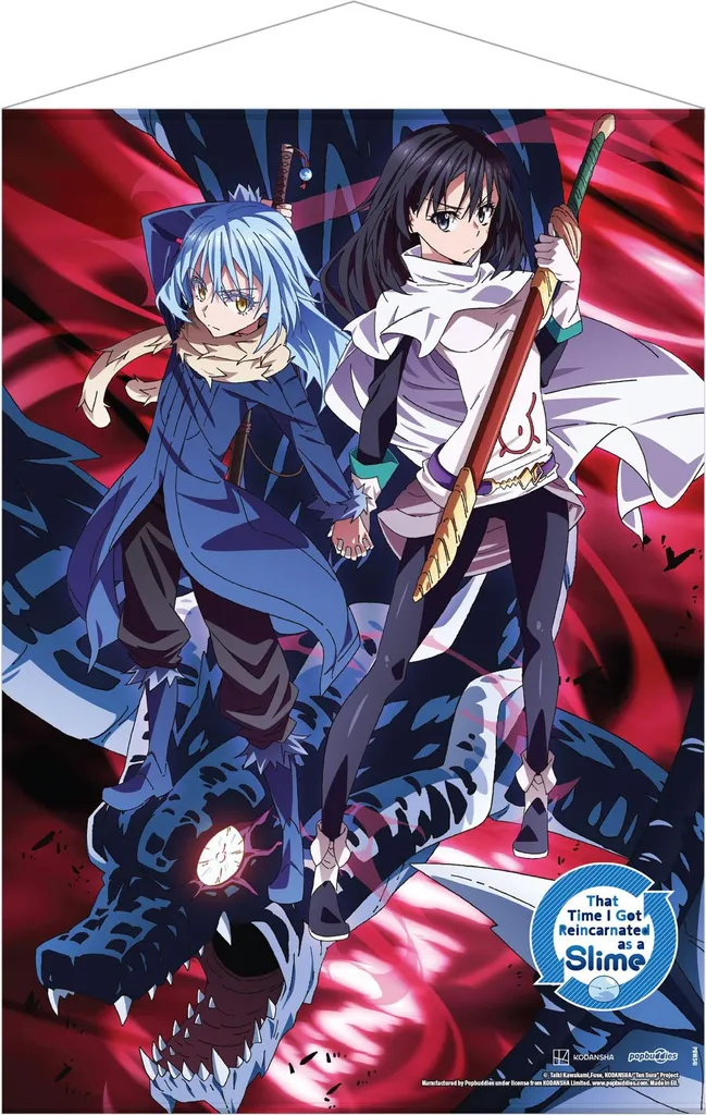 Poster Kakemono Rimuru, Shizue et Veldora Moi quand je me réincarne en Slime
