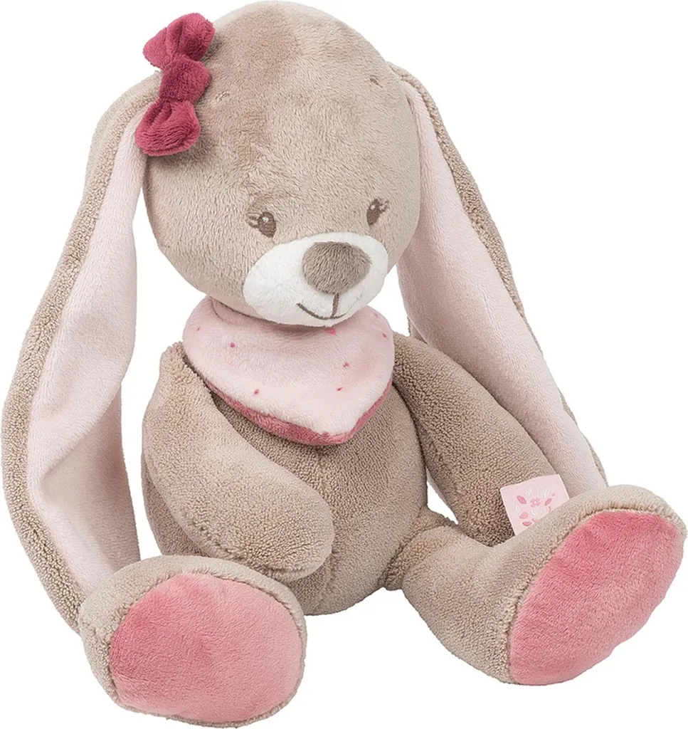 Doudou Nattou Rose/Beige 987004 - Calme les Pleurs et Aide au Sommeil