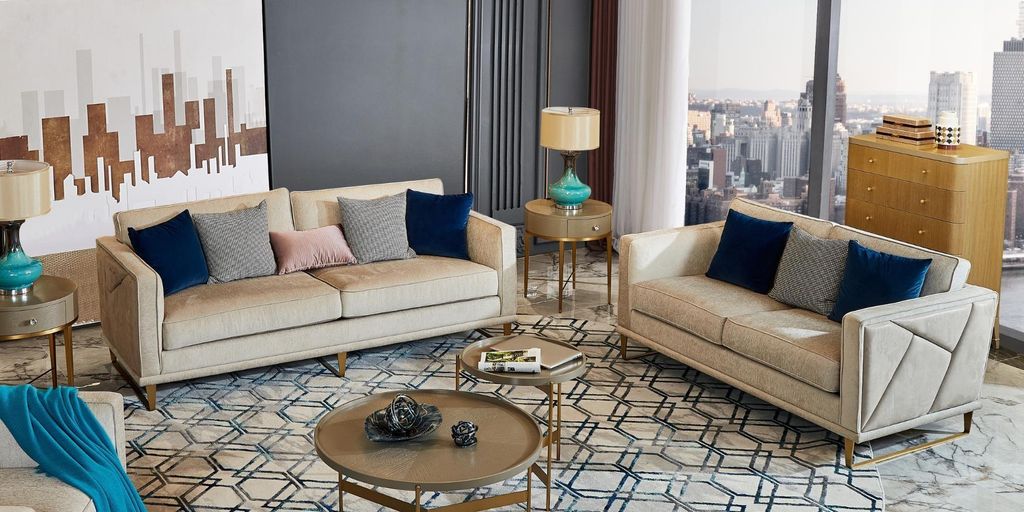 Couch Tisch Rund Tische Runde Sofa Metall Glas Beistell Designer Luxus design