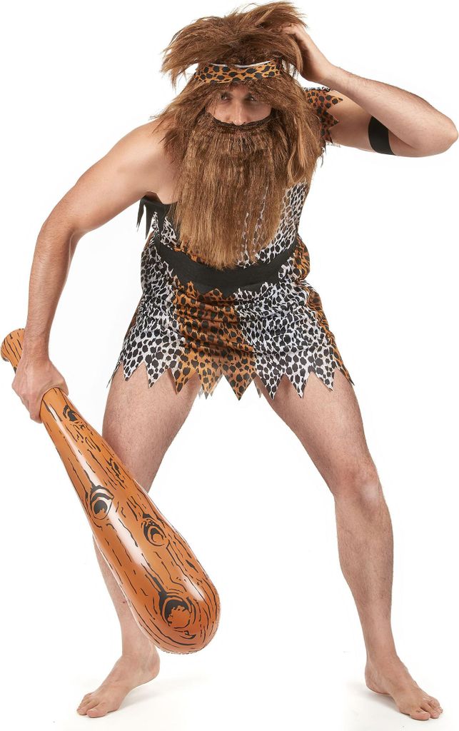 Höhlenmensch-Kostüm für Herren Einheitsgröße (42)