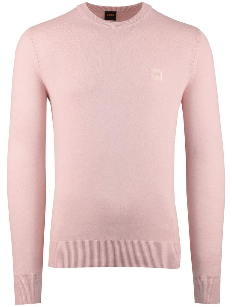 BOSS Orange Kanovano Pullover rosa normale Passform
