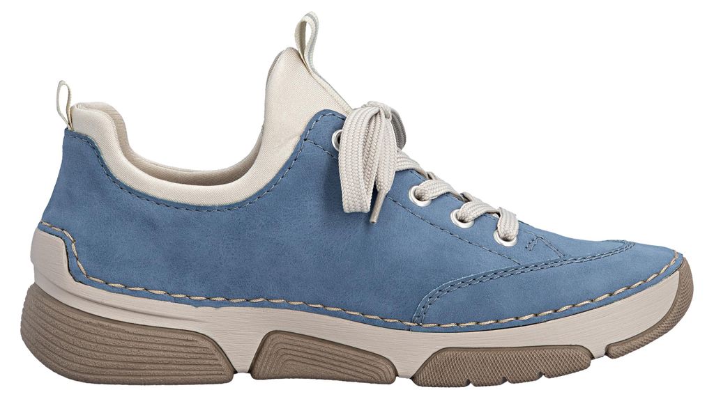 Rieker Damen Sneaker Schlupfschuh mit Plateau und weichem Produktbild 