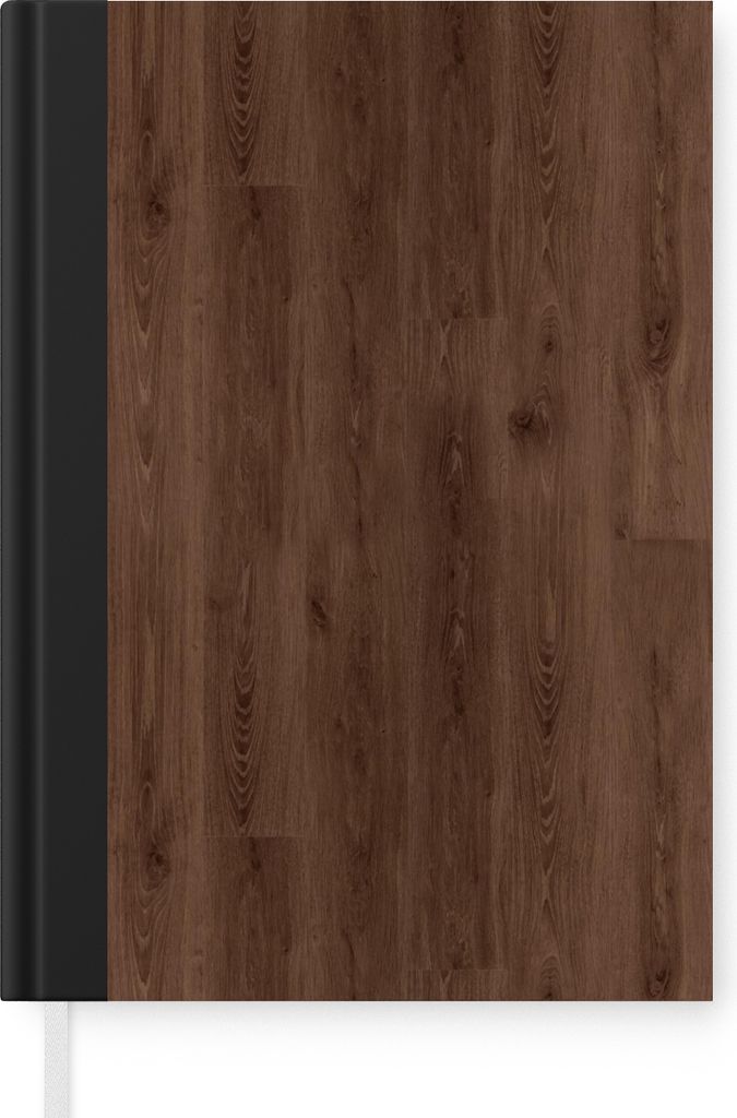 MuchoWow Notizbuch Tagebuch Haushaltsbuch Notebook A5 Braun - Muster - Holz - Notizblock - Notizheft - Notebook - Schreibblock - Papier