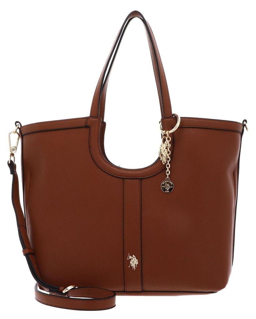 U.S. POLO ASSN. Schultertasche Umhängetasche Lawson Shopping Bag Tan braun