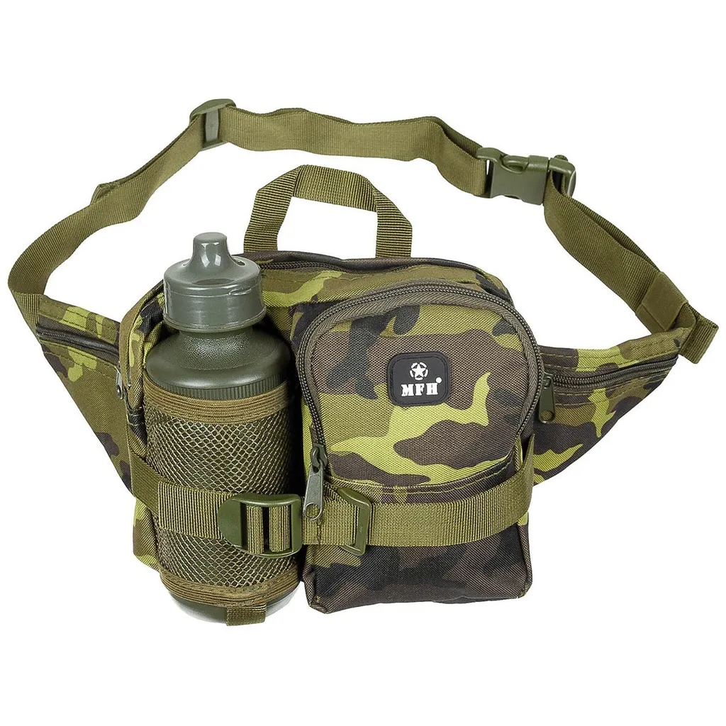 Marsupio Sportivo con Porta Bottiglia Acciaio Inox - Multi-Pocket