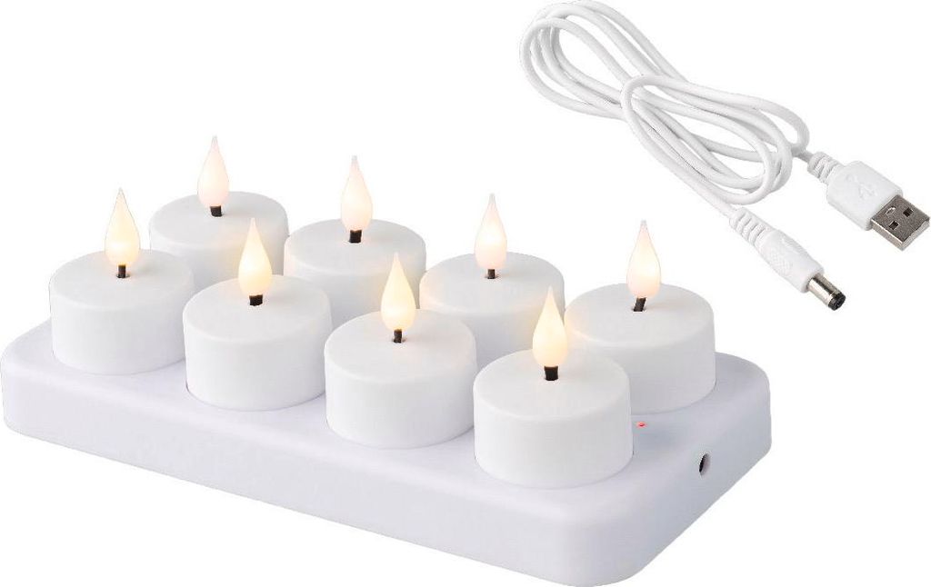 Zurbrüggen LED wiederaufladbare Teelichter Produktbild 
