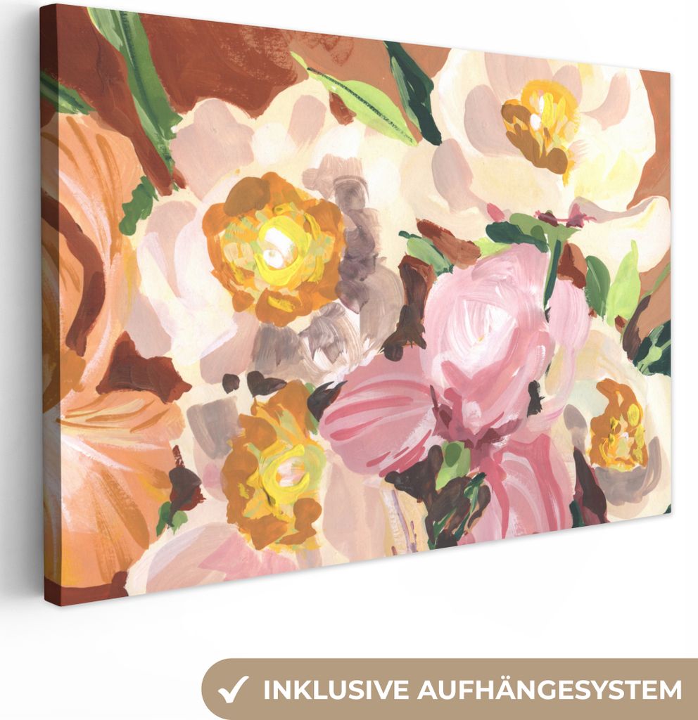 OneMillionCanvasses - Leinwandbilder - 140x90 cm, Blumen - Pflanzen - Orchidee - Kunst, Wandbilder Kunstdruck Wanddekoration - Foto auf Leinwand ...