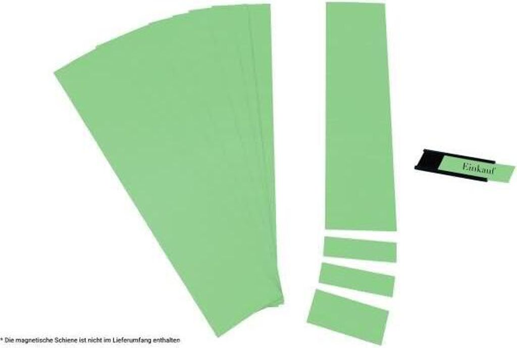 Einsteckkarten für 34mm Einsteckschiene 420x297mm lindgrün VE=5 Bogen