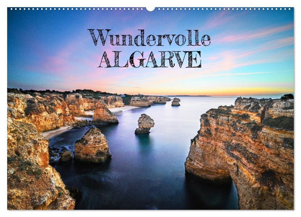 Wundervolle Algarve (Wandkalender 2027 DIN A2 quer), CALVENDO Monatskalender
