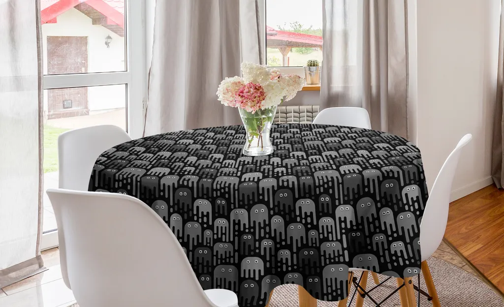 Tovaglia Rotonda ABAKUHAUS 150 cm Grigio Antracite - Design Alieno