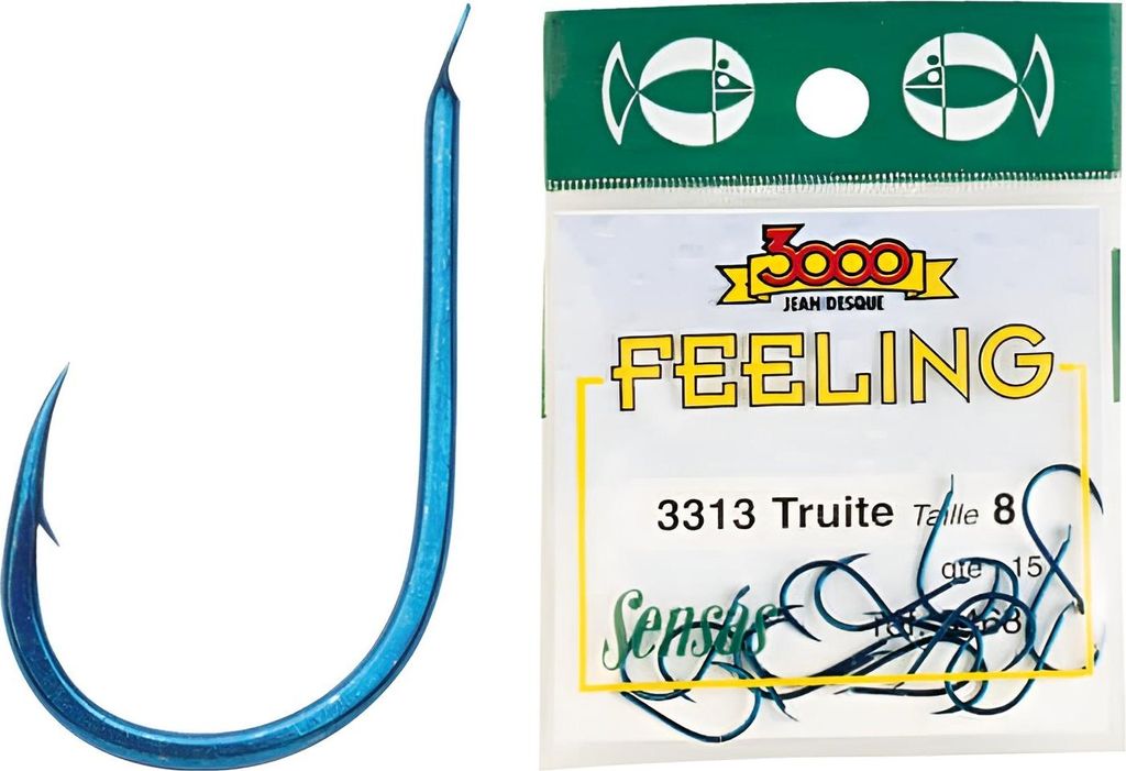 Sensas Wettkampf-Haken Einzelhaken blau #10 15Stk.