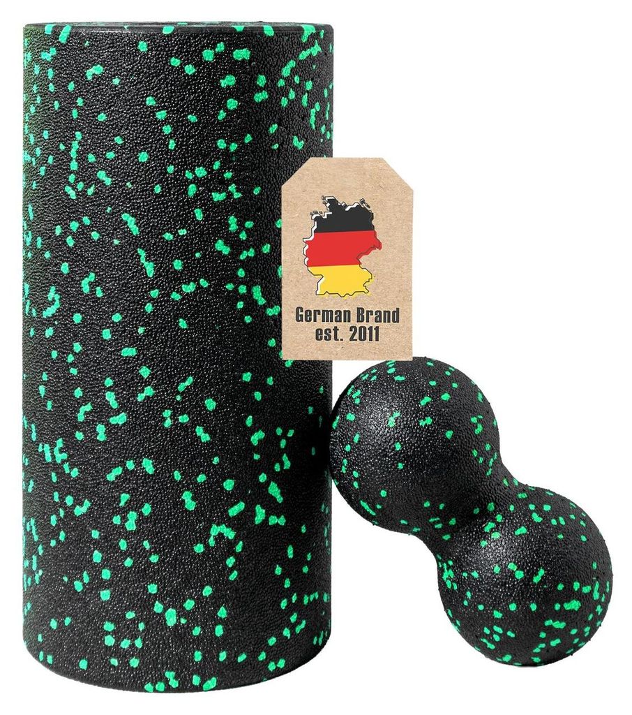 EmpireAthletics Faszienrolle Set mit Massageball Grün – Foam Roller & Faszienball für Training, Regeneration und Mobilisation – Fitness Rolle...