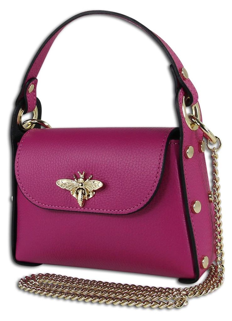 Toscanto borsa in pelle a tracolla rosa fucsia OTT817UP Immagine del prodotto 