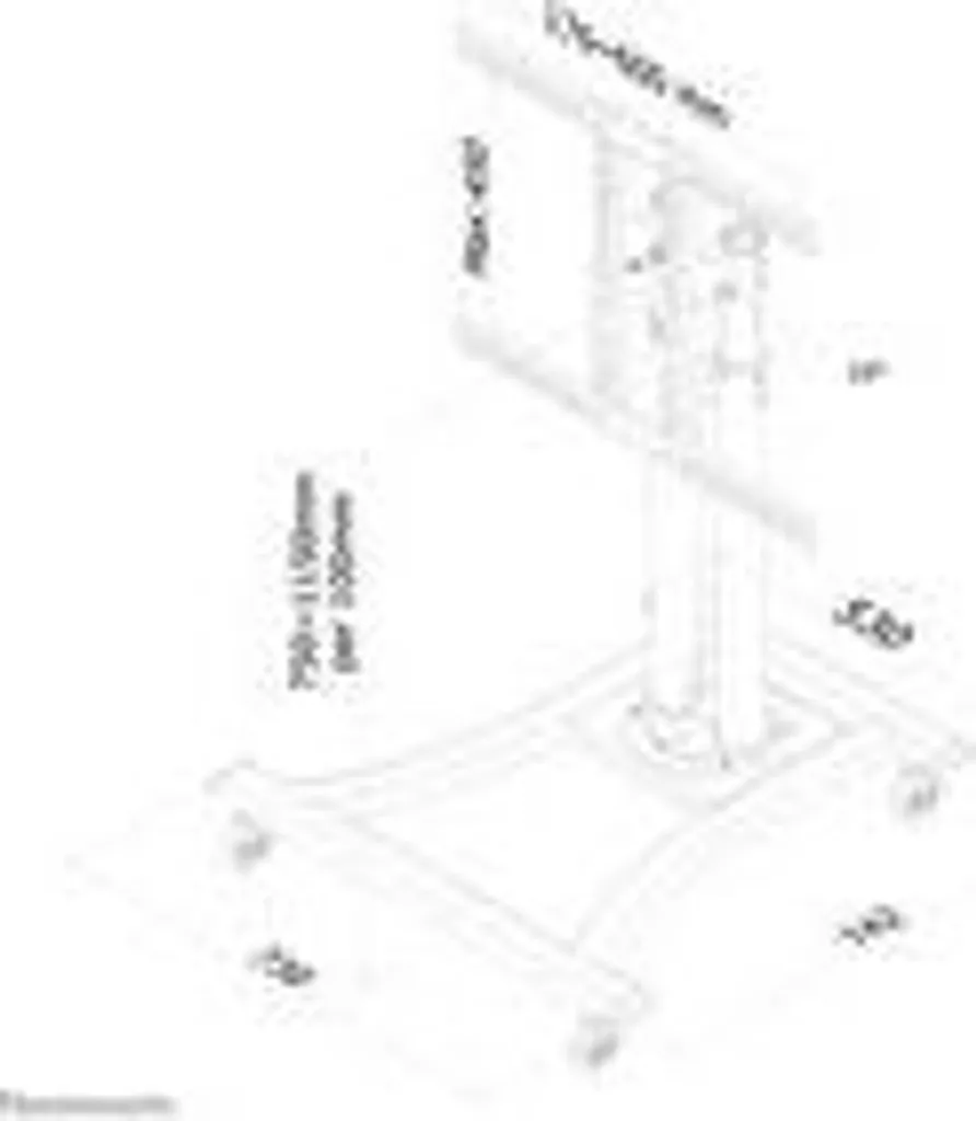 Support TV sur roulettes ajustable en hauteur pour grands écrans plats - 9