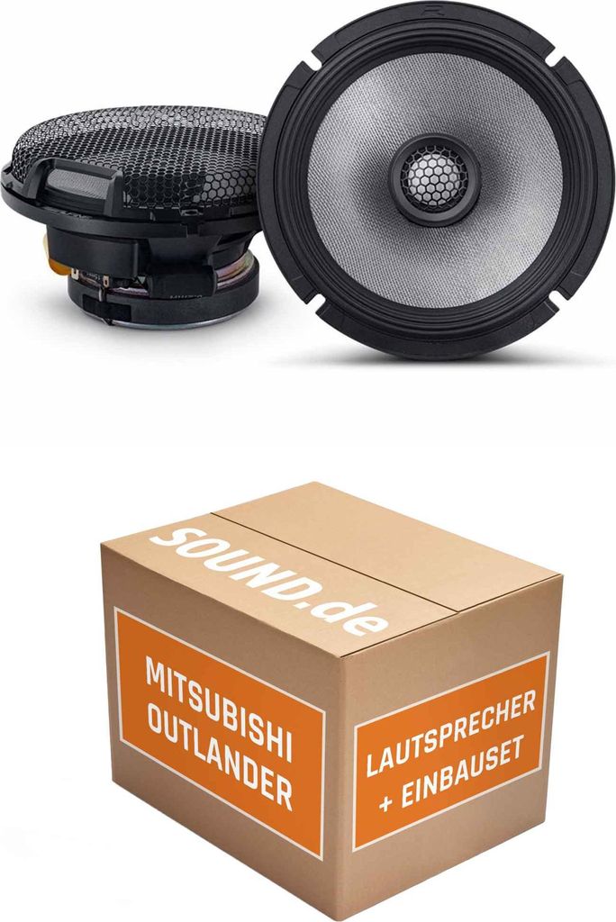 Lautsprecher Boxen Einbaupaket hinten Alpine R2-S65 passend für Mitsubishi Outlander CW0 | Set für zwei Türen 100W MAX