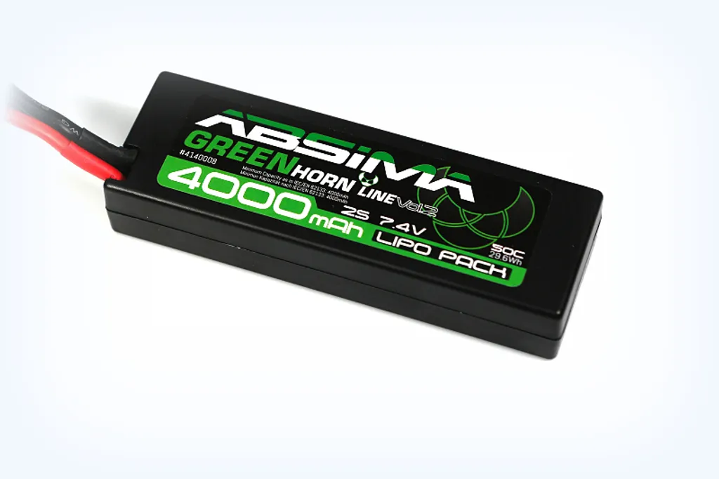Absima LiPo Stick Pack 7,4V 45C 4000mAh Hardcase avec Prise T-Plug