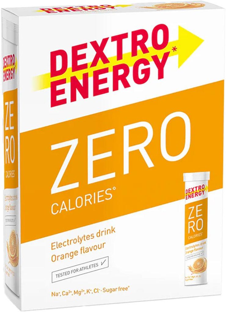 Dextro Energy Zero Calories Lime, 12x82g Elektrolyte Tabletten ohne Zucker