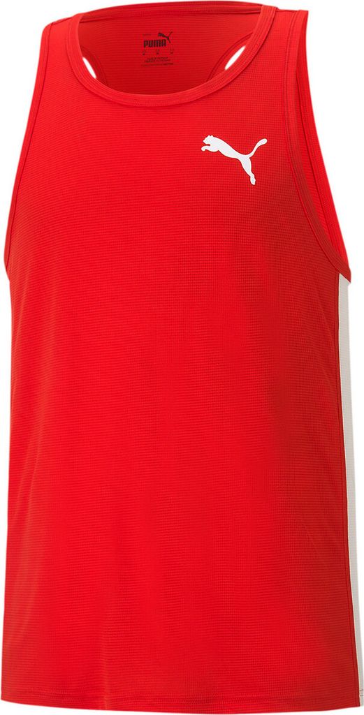 PUMA Cross The Line Singlet 2.0 Training Tank Top puma red/puma white 3XL