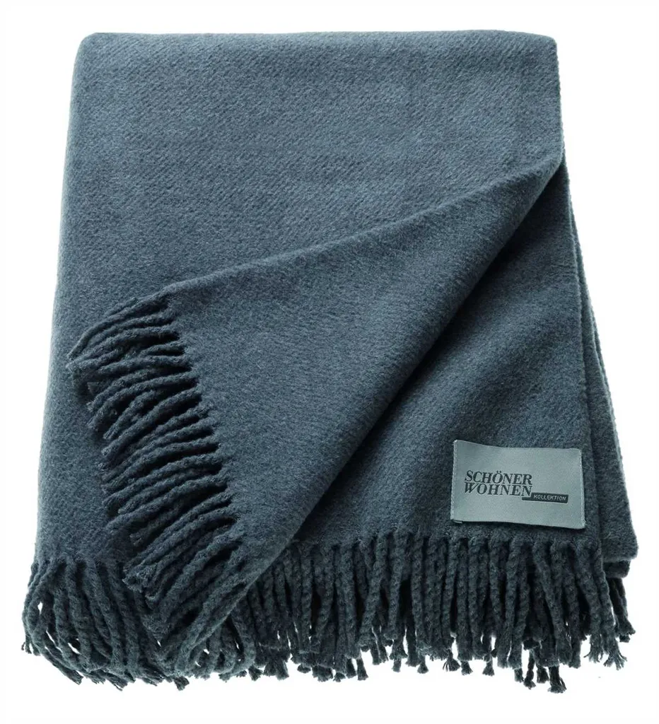 Copriletto in Cotone Schöner Wohnen 140x200 Basics Grigio Antracite
