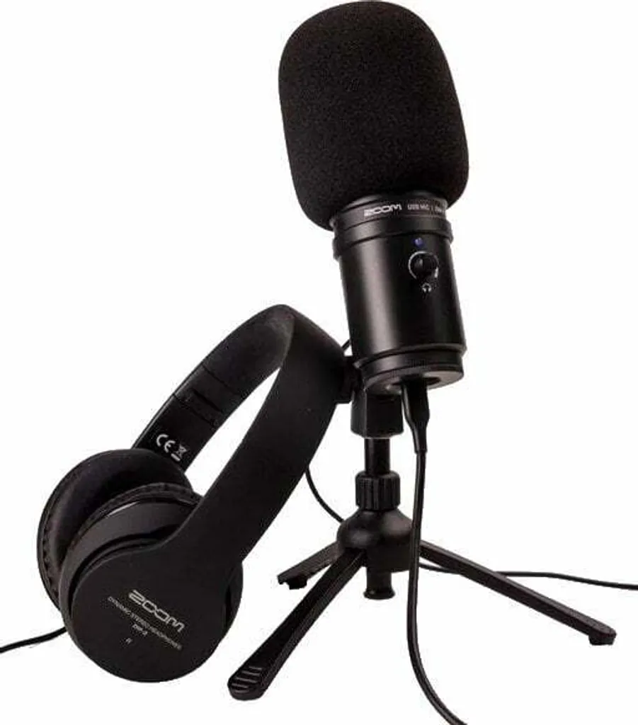Pack Microphone Podcast ZUM-2 PMP Zoom avec Casque et Trépied Inclus