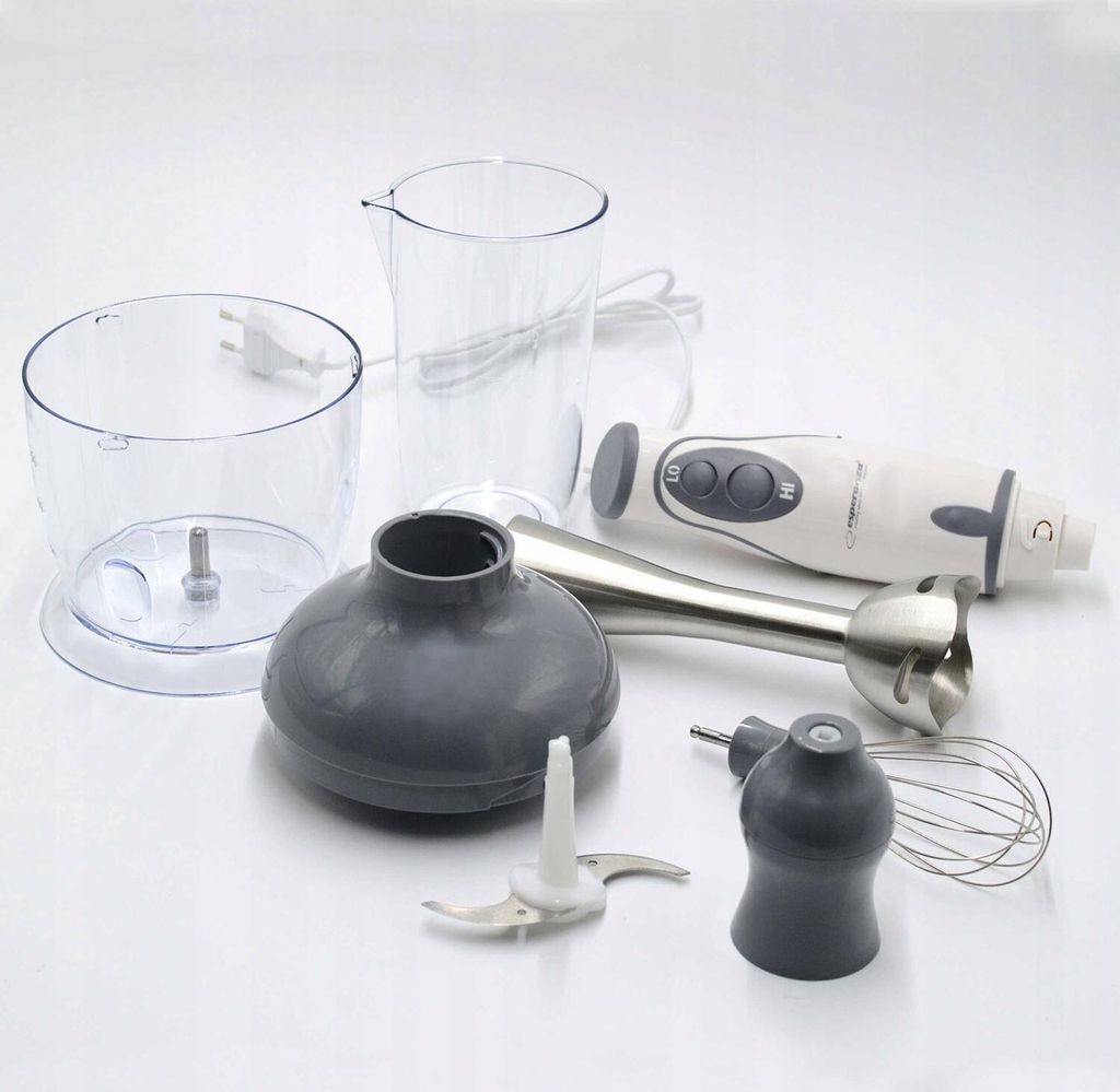 Esperanza EKM003E Mixer 0,75 l Pürierstab 450 W Grau, Weiß Produktbild 2