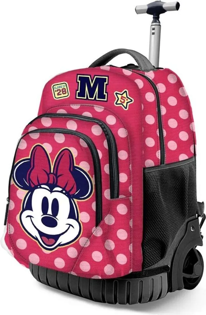 Sac à dos trolley Minnie Mouse Rosa Karactermania avec roues Class