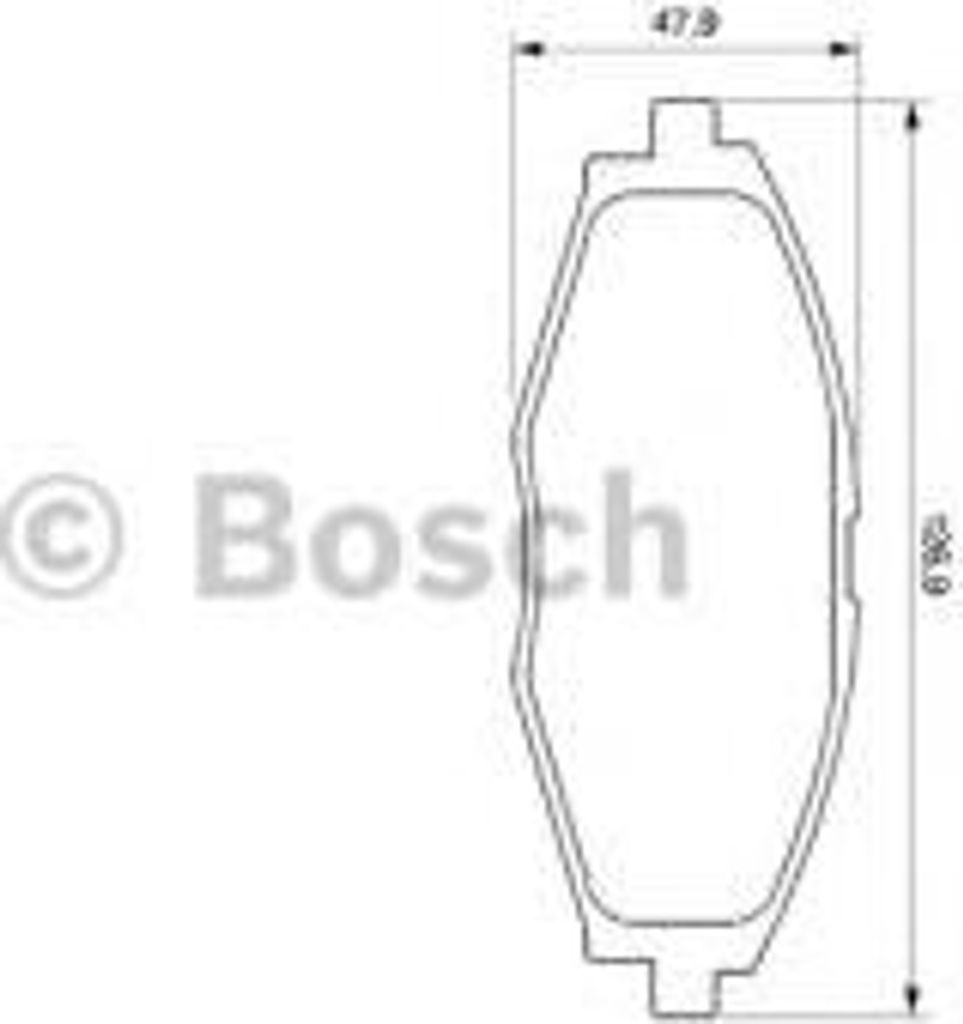 Bosch Bremsbelagsatz, Scheibenbremse 0 986 424 512