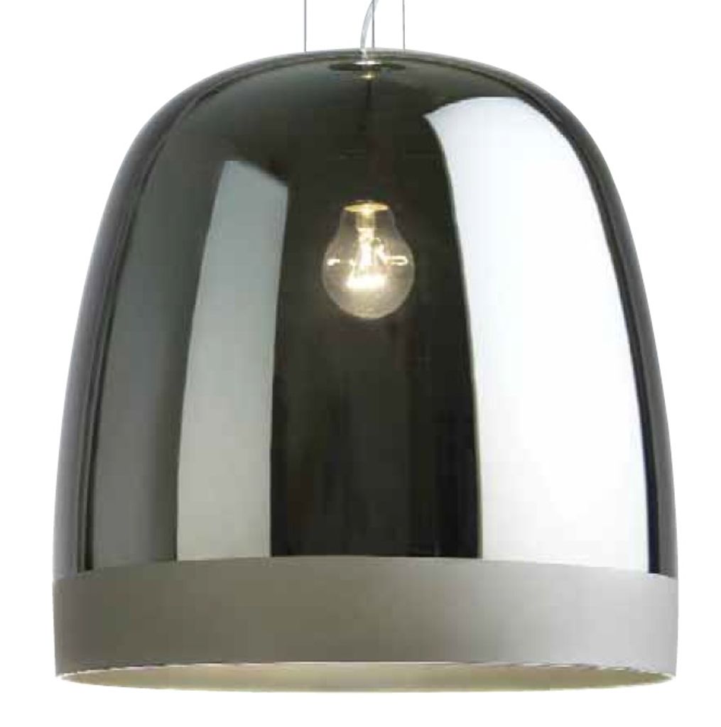 Lampenglas XXL Hängelampe E27 grau Biggi Metallico Sompex