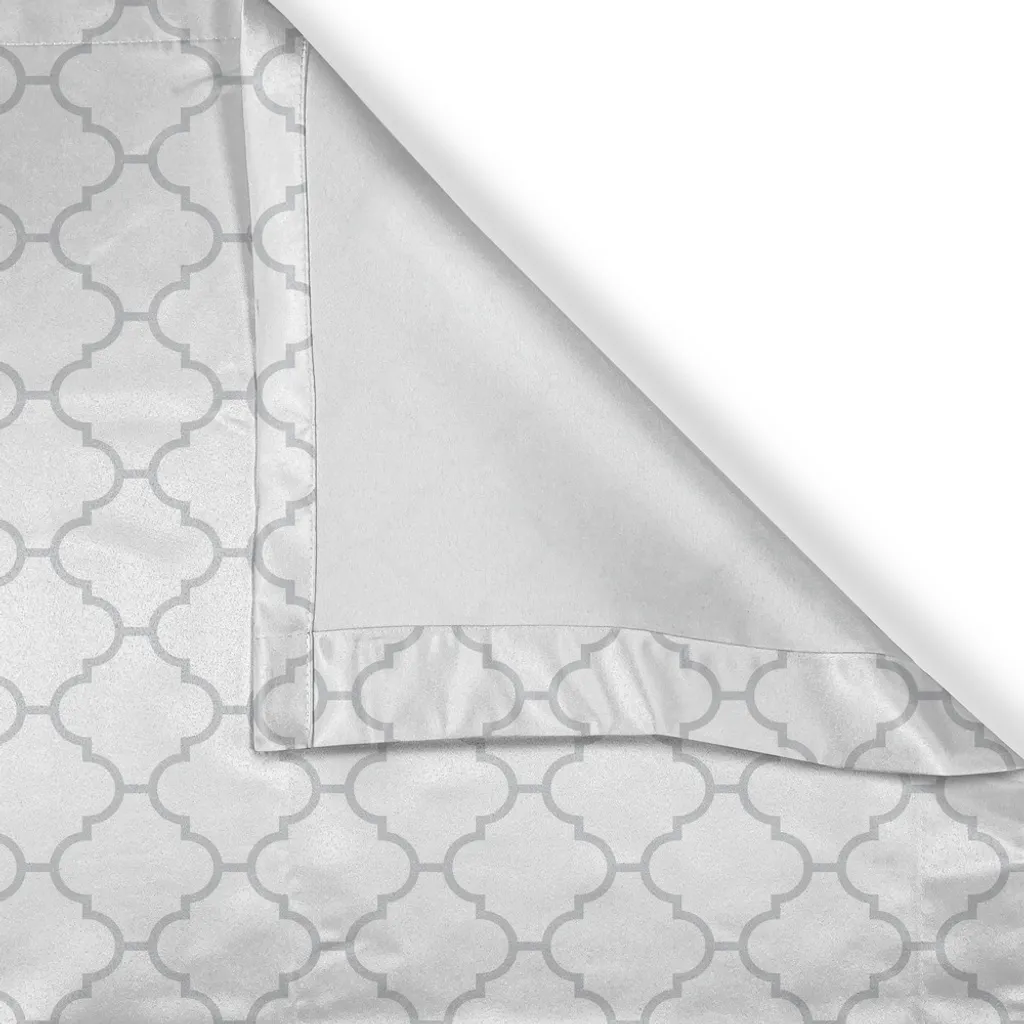 Rideau de salon gris design géométrique pour décoration moderne 280cm - 4