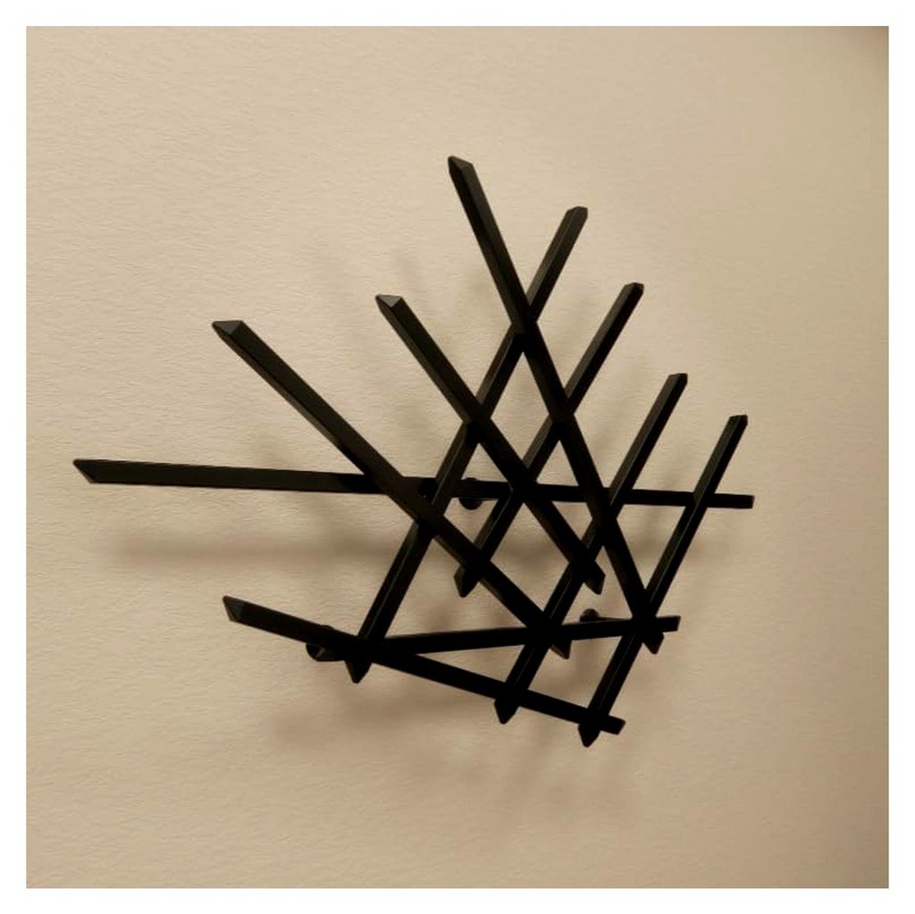 Wandgarderobe 'Treecado' | Designer-Garderobe aus Metall | Moderner Kleiderhaken für Flur, Büro und Eingang | Platzsparende Wandmontage | Langleb...